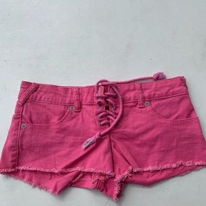Hot pink shorts